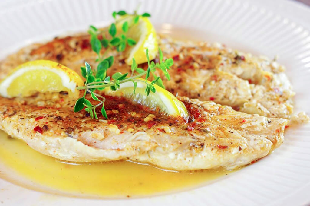 Grilled goliath grouper with Lemon