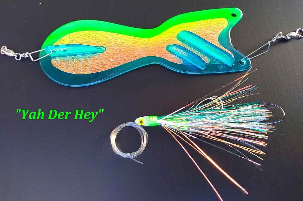 Flasher and Fly For Salmon Fishing - types of fishing lures